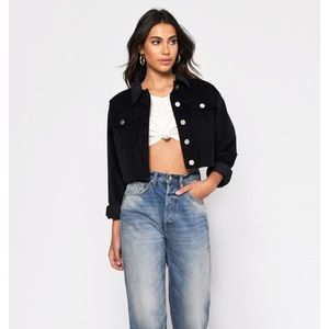 PrettyLittleThing black Corduroy jacket 6